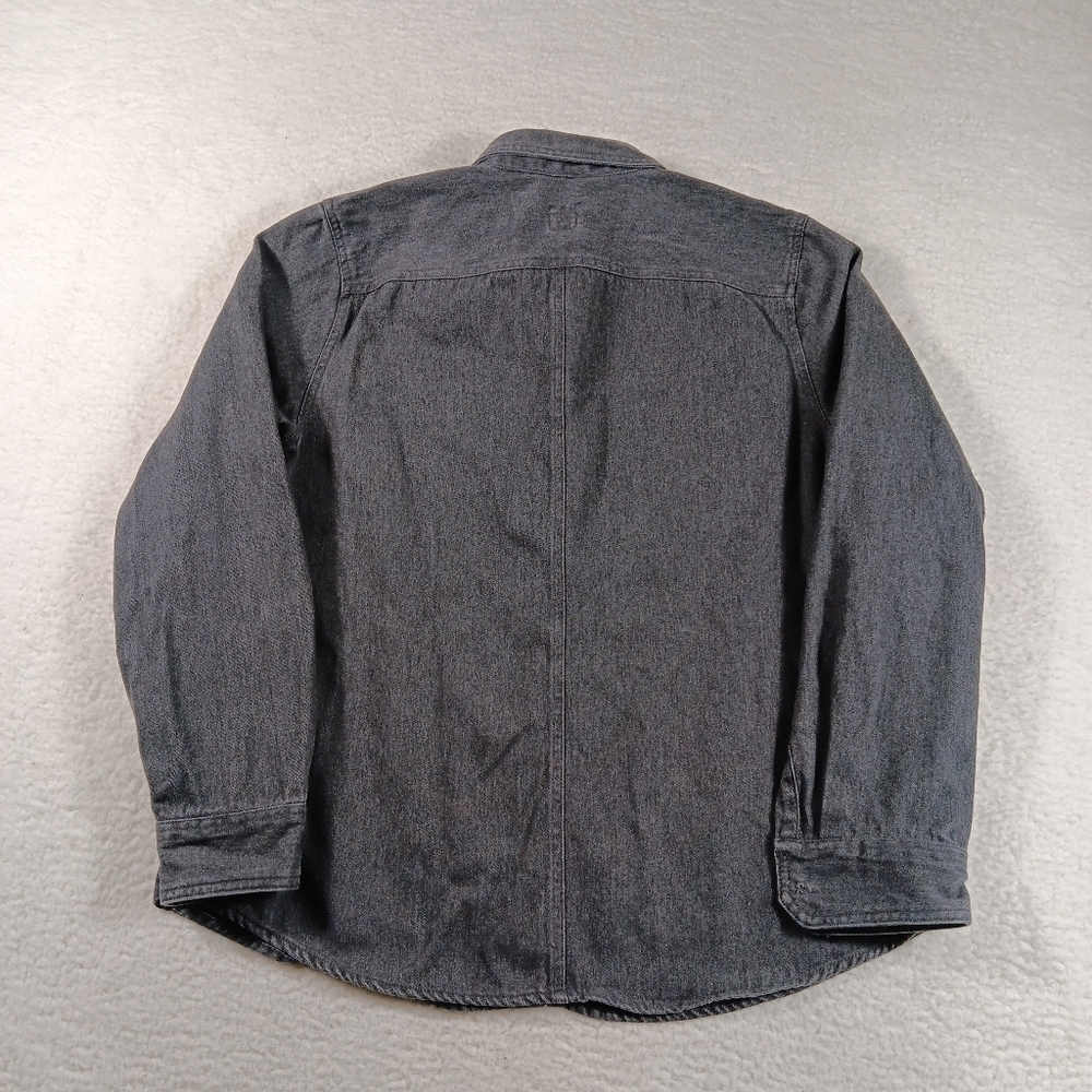Vintage Gap Shirt Womens XL Black Denim Snap Button Western Cowgirl Y2K - Picture 7 of 11